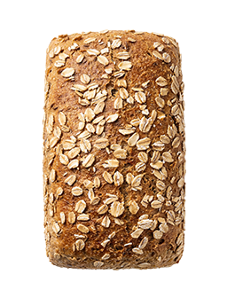 Dinkel Vollkorn-Brot mit Körnung von oben