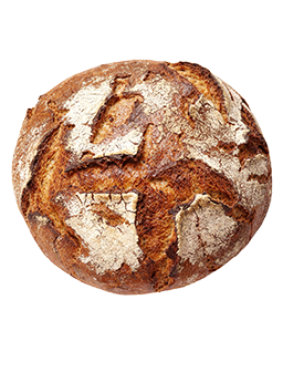 Der Bäcker Eifler Holzkrustenbrot mit knuspriger Kruste als Freisteller