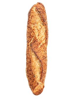 Klassisches Tigerbaguette von Der Bäcker Eifler von oben